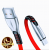 Podświetlany kabel magnetyczny LED 3w1, USB micro, iPhone, USB typ C